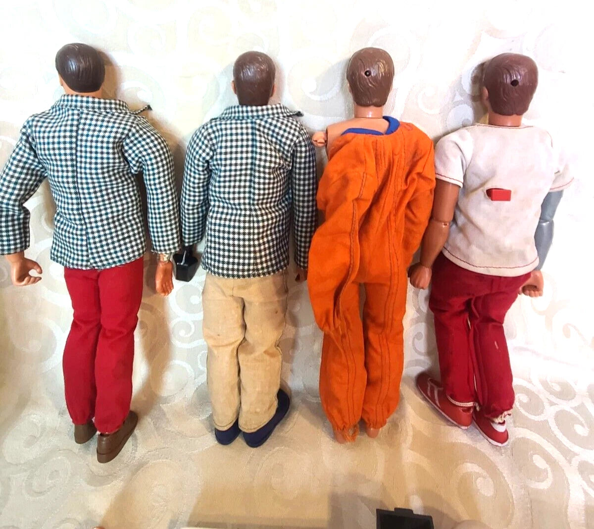 Vintage 6 Million Dollar Man Action Figures W/Extra.