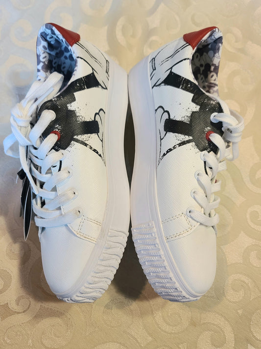 DESIGUAL Fancy Mickey Sneaker Women’s 8 - White. New. No box. has never been used.