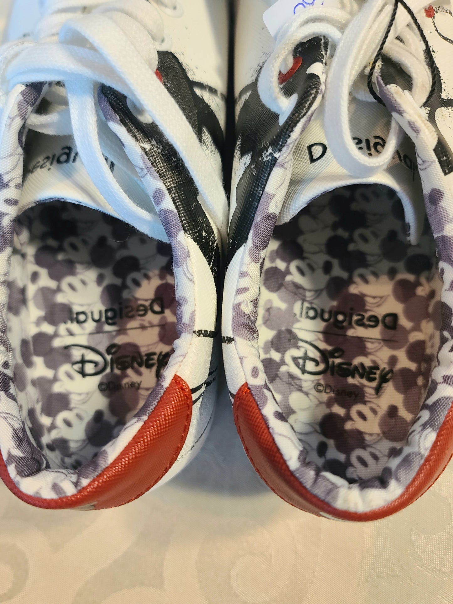 DESIGUAL Fancy Mickey Sneaker Women’s 8 - White. New. No box. has never been used.